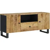 vidaXL TV-skåp 105x33,5x46 cm massivt mangoträ och konstruerat trä