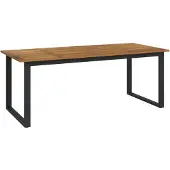 vidaXL Trädgårdsbord med U-formade Ben, 200x90x75 cm, Akacia