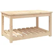 vidaXL Trädgårdsbord 82,5x50,5x45 cm massiv furu
