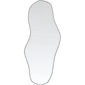 vidaXL Väggspegel silver 80x35 cm