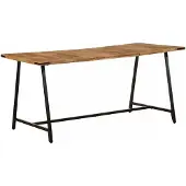 vidaXL Matbord 160x80x75 cm massivt mangoträ