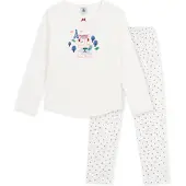 Petit Bateau Pyjamas PYJAMA flickor - Vit - 12 år