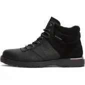Tommy Hilfiger Leather Outdoor Cleat Mixed Texture Boots