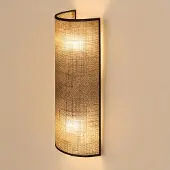 Duolla Vägglampa , Nature, Brun / rost, Vardagsrum, Tyg / textil, Boho