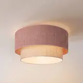 Duolla Taklampa Boho , Violett / rosa / rosè, Hall, Textil / tyger / siden, Ungt boande, Taklampa