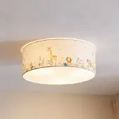 Duolla Taklampa Kids Print , Multifärgad, Barnrum, Textil / tyger / siden, Taklampa
