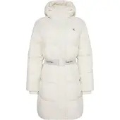 Calvin Klein Jeans Logo Belt Hooded Puffer Coat