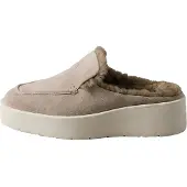 Calvin Klein Suede And Faux Fur Platform Mules