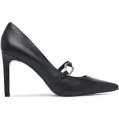 Calvin Klein Leather Stiletto Strap Pumps