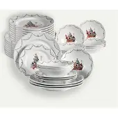 Fyrklövern Disney Jul tallriksset 36 delar, 12 pers Servis Tallrikar set