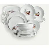 Fyrklövern Disney Vinter tallriksset 36 delar, 12 pers Servis Tallrikar set