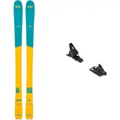 Zag - Skidpaket (skidor + bindning) - Paketen Harfang 86 Lady 2025 för Unisex - Gul