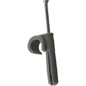 SOLAR PLUS Mepac plugclip med spik för kabel 8-11 mm. grå. Bor Ø 5,5 mm - (100 st.)