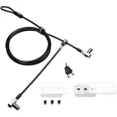 Kensington Universal 3-in-1 Keyed Cable Lock - Twin Lockheads - Lås för säkerhetskabel - 1.8 m