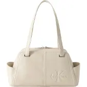 Calvin Klein Embossed Monologo Shoulder Bag