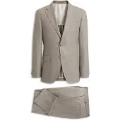 BOSS Two-piece slim-fit suit in checked Italian wool