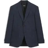 BOSS Regular-fit suit jacket in a patterned wool blend