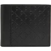 Calvin Klein Allover Emblem Logo Bifold Wallet With Coin Pouch