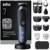 Braun All-in-One Series 7 AIO7580 - Trimmer - sladdlös - deep blue