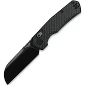 Kunwu Knives Compact Chad - DLC - Carbon Fiber fällkniv, svart