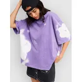 Roxy Talloversize Washed T-Shirt dahlia purple, L