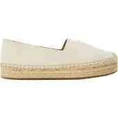 BOSS Espadriller i läder utan klack för kvinnor/damer (Ljusbeige)