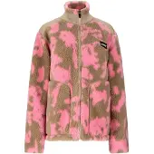 Slope Kendor AOP Teddy, Fleecejacka, Dam, Pink