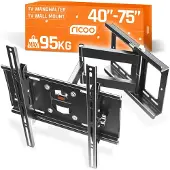 RICOO TV-fäste 31"- 65" ledad Justerbar Väggmontering (Renoverade C)