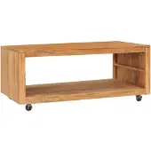 vidaXL Soffbord 110x60x40 cm massiv teak