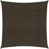 vidaXL Solsegel 160 g/m² brun 3x3 m HDPE