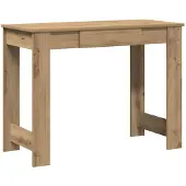 vidaXL Skrivbord artisan ek 100x45x75 cm konstruerat trä