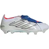Adidas Predator Elite Fold-over Tongue FG Icon Takeover - Vit/Silver/Royal Blå - Gräs (FG), storlek 40