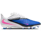Nike Phantom 6 Academy Low Cut MG EasyOn Attack - Blå/Pink Blast/Vit - Multi Ground (MG), storlek 44