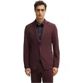 BOSS Herr Notch Neck Formell Blazer (Röd)