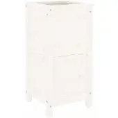 vidaXL Odlingslåda 40x40x78 cm vit massiv furu