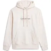 Calvin Klein Premium Terry Denim Logo Hoodie