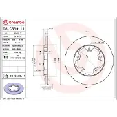Brembo Bromsskiva 08C53911 bak, full, 1 Stycke