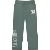 Abercrombie & Fitch Byxa ljusgrå / grön