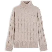 Tommy Hilfiger Pure Wool Cable Roll Neck Jumper