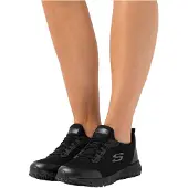 SKECHERS SQUAD SR Dam Arbetskängor Svart