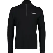 Mons Royale Cascade Merino 1/4 Zip Funktionströja black, XS