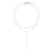 Hey Happiness Halsband 'Ellipse Duo' silver
