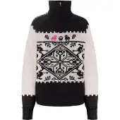 Kari Traa Saga Knit, Tröja, Dam, Svart/Vit