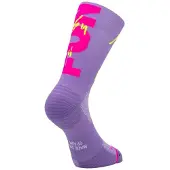 Sporcks Purple Pink Fun Run Socks, Size L