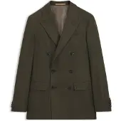 BOSS Regular-fit double-breasted blazer in wool with cashmere