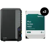 Synology DS225+ NAS with 2 x 4TB HAT3300