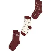 Karl Lagerfeld Sockor vinröd / vit