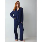 Triumph Pyjamas 'Amourette' mörkblå