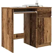 vidaXL Skrivbord gammalt trä 86x49x76 cm konstruerat trä