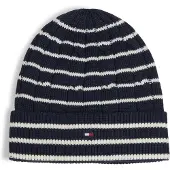 Tommy Hilfiger Kids Flag Embroidery Cable Knit Beanie